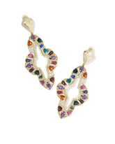 Abbie Gold Crystal Statement Earrings