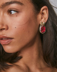 Daphne Bow Gold Drop Earrings