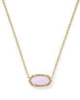 Elisa Gold Short Pendant Necklace