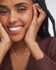 Maisie Sterling Silver Pendant Necklace in Turquoise