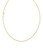 Cross Inline Necklace in 18k Gold Vermeil