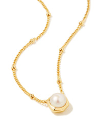 Davie Pearl 18k Gold Vermeil Pendant Necklace in Freshwater Cultured Pearl