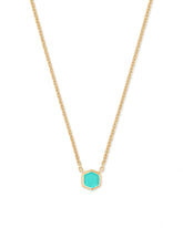 Davie 18k Gold Vermeil Pendant Necklace in Chrysoprase