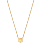 Davie 18k Gold Vermeil Pendant Necklace in Light Citrine