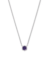 Davie Sterling Silver Pendant Necklace in Blue Iolite