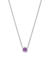 Davie Sterling Silver Pendant Necklace in Amethyst