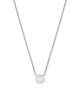 Davie Sterling Silver Pendant Necklace in Rock Crystal