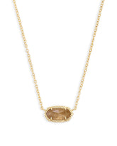 Elisa Gold Pendant Necklace in Citrine