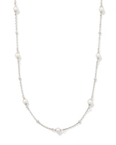 Emmaline Sterling Silver Strand Necklace in Freshwater Cultured Pearl