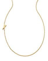Letter X Inline Initial Necklace in 18k Gold Vermeil