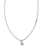 Maisie Sterling Silver Pendant Necklace in White Topaz