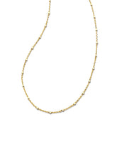 18 Inch Single Satellite Chain Necklace in 18k Yellow Gold Vermeil