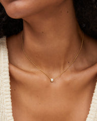 Davie Pearl 18k Gold Vermeil Pendant Necklace in Freshwater Cultured Pearl