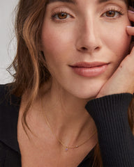 Maisie 18k Gold Vermeil Pendant Necklace in Amethyst