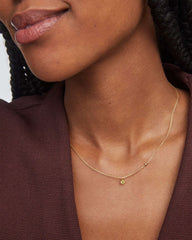 Maisie 18k Gold Vermeil Pendant Necklace in Peridot