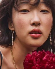 Mini Elisa and Abbie Gold Convertible Huggie Earrings