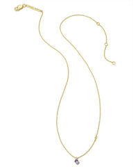 Maisie 18k Gold Vermeil Pendant Necklace in Amethyst