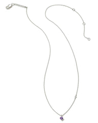 Maisie Sterling Silver Pendant Necklace in Amethyst