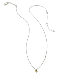 Maisie Sterling Silver Pendant Necklace in Orange Citrine