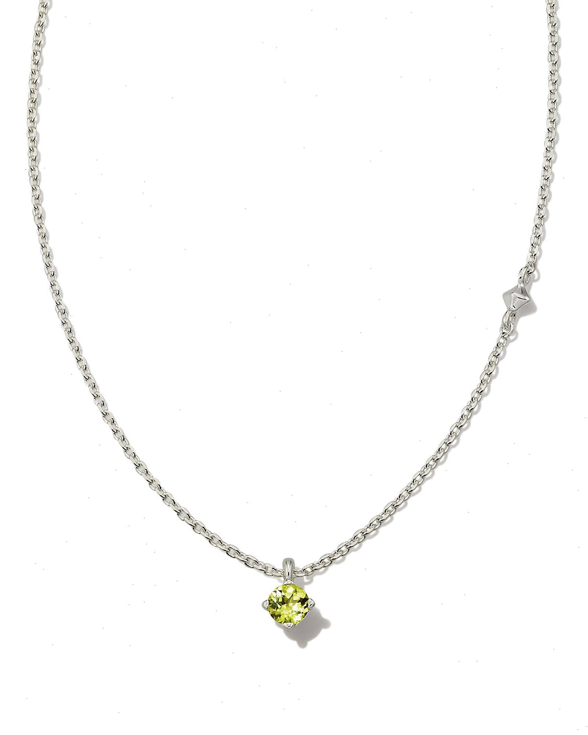 Maisie Sterling Silver Pendant Necklace in Peridot